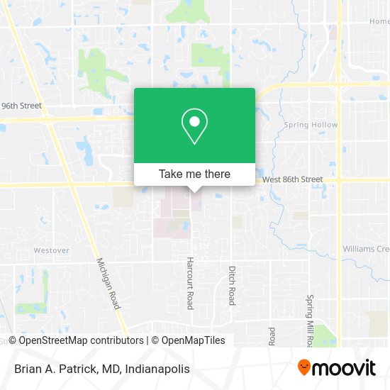Brian A. Patrick, MD map