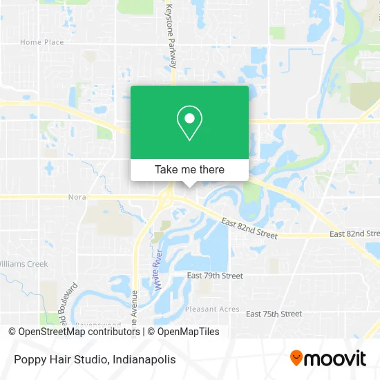 Poppy Hair Studio map