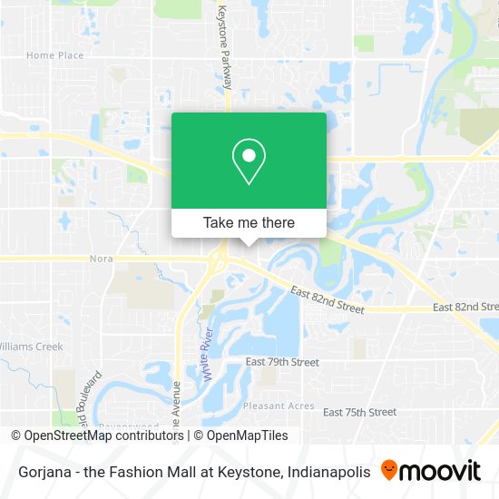 Gorjana - the Fashion Mall at Keystone map