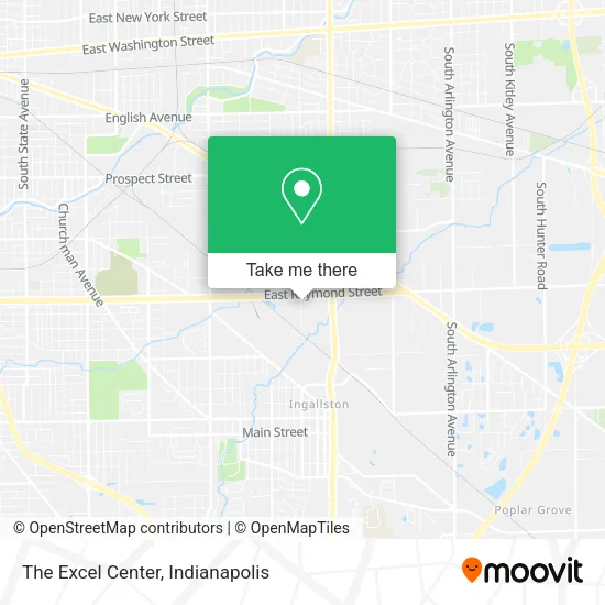 Mapa de The Excel Center