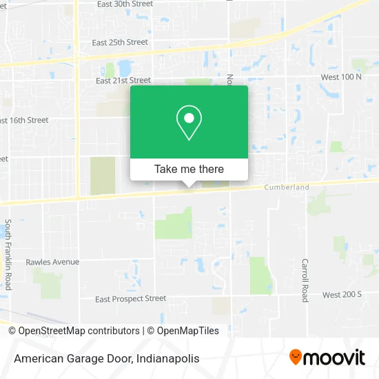 American Garage Door map
