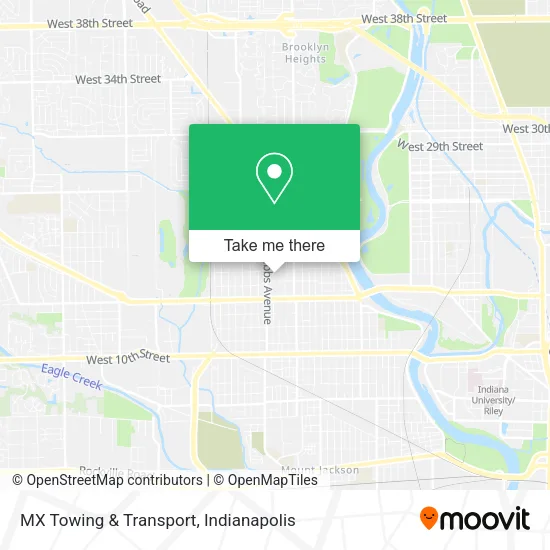 MX Towing & Transport map