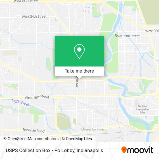 USPS Collection Box - Po Lobby map