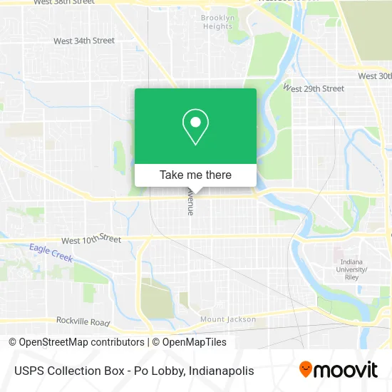 Mapa de USPS Collection Box - Po Lobby