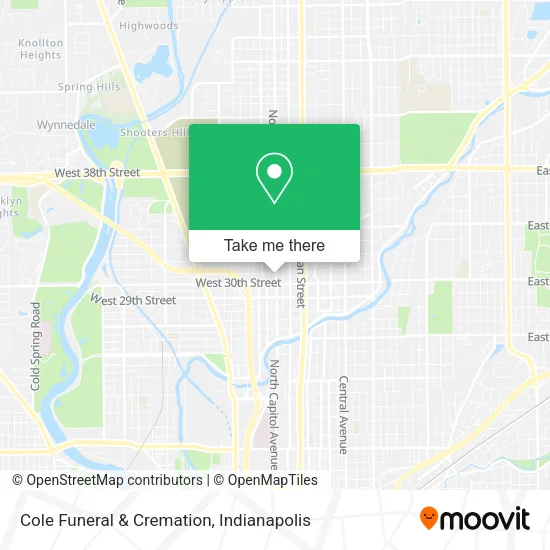 Mapa de Cole Funeral & Cremation