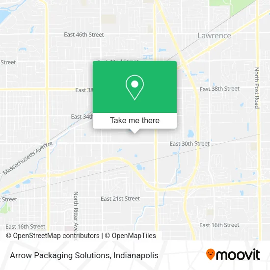 Arrow Packaging Solutions map