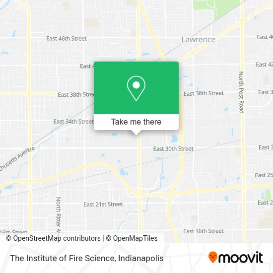 The Institute of Fire Science map