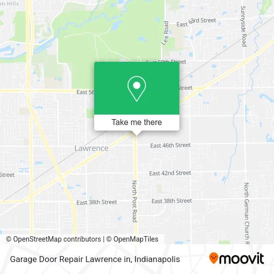 Garage Door Repair Lawrence in map