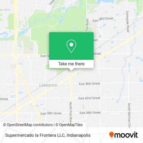 Mapa de Supermercado la Frontera LLC