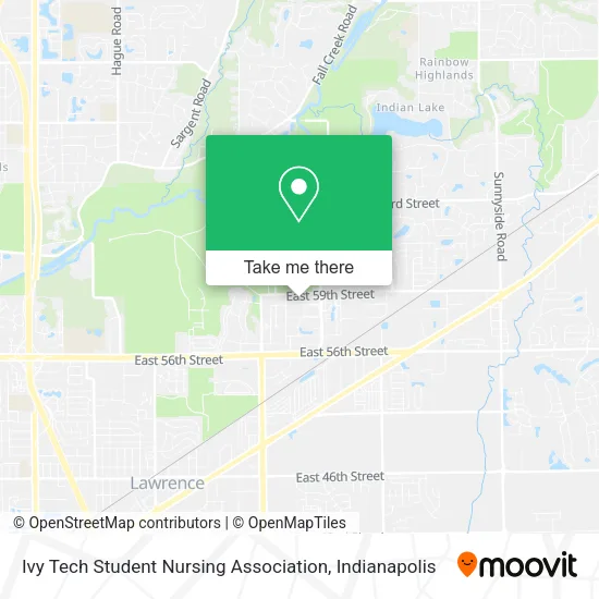 Ivy Tech Student Nursing Association map