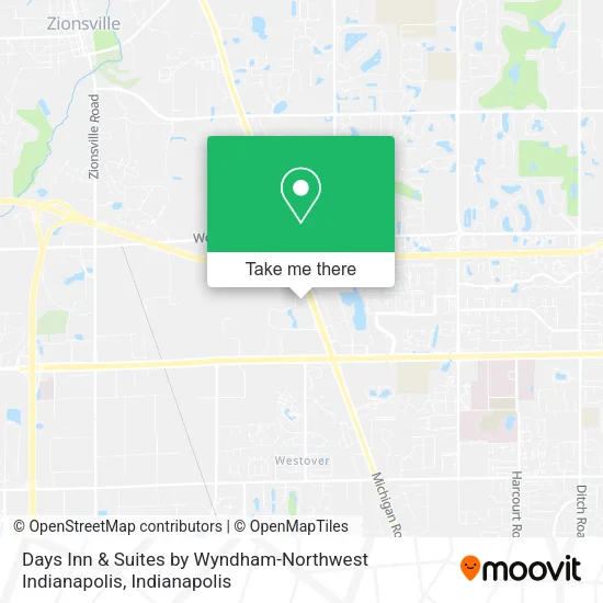 Mapa de Days Inn & Suites by Wyndham-Northwest Indianapolis