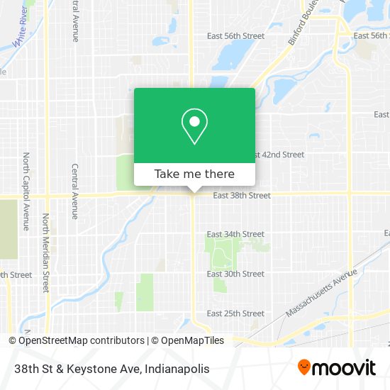 How to get to 38th St & Keystone Ave in Indianapolis City (Balance) by Bus?