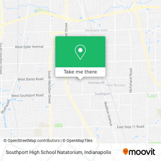 Mapa de Southport High School Natatorium