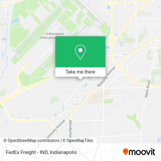 Mapa de FedEx Freight - IND