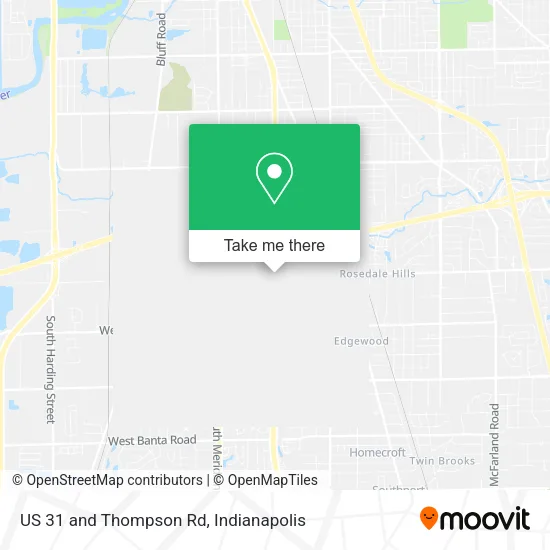 US 31 and Thompson Rd map