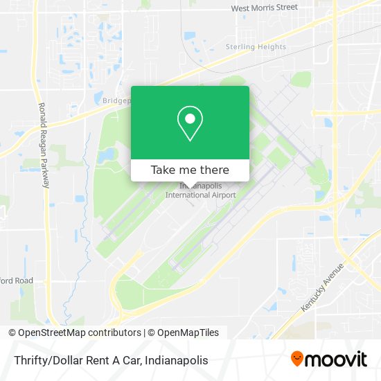 Thrifty/Dollar Rent A Car map