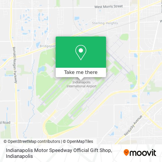 Indianapolis Motor Speedway Official Gift Shop map