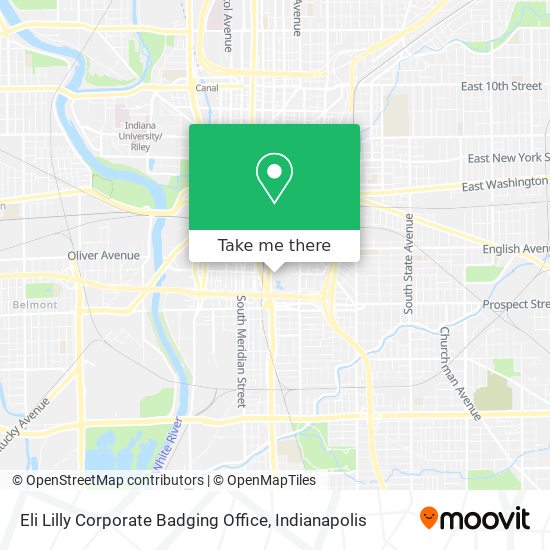 Eli Lilly Corporate Badging Office map
