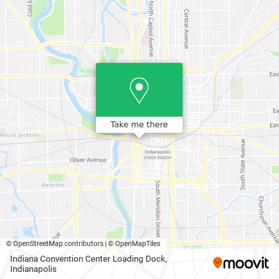 Indiana Convention Center Loading Dock map