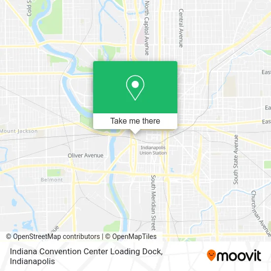 Mapa de Indiana Convention Center Loading Dock
