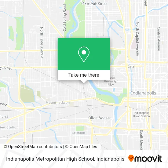 Indianapolis Metropolitan High School map