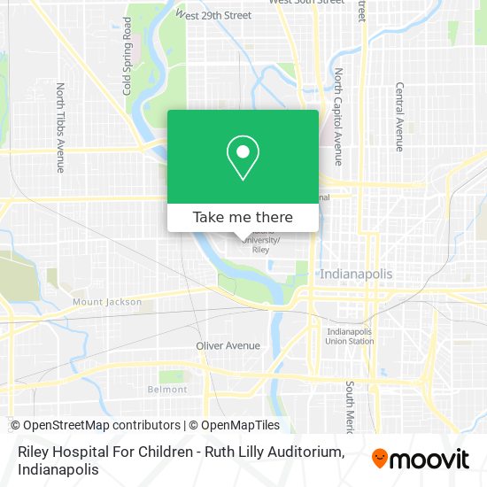 Riley Hospital For Children - Ruth Lilly Auditorium map