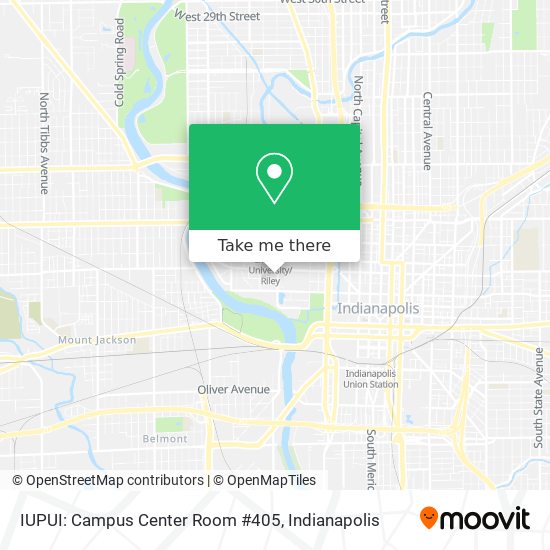 Mapa de IUPUI: Campus Center Room #405
