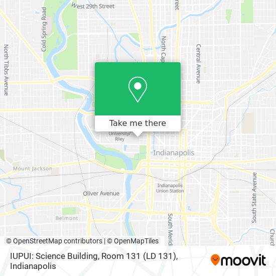 IUPUI:  Science Building, Room 131 (LD 131) map