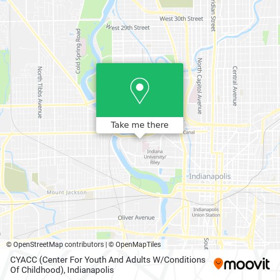 Mapa de CYACC (Center For Youth And Adults W / Conditions Of Childhood)