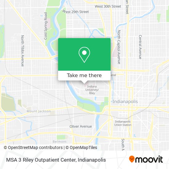 Mapa de MSA 3 Riley Outpatient Center