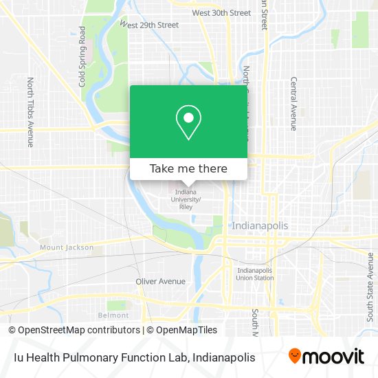 Mapa de Iu Health Pulmonary Function Lab
