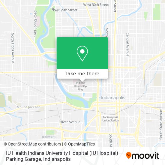 IU Health Indiana University Hospital (IU Hospital) Parking Garage map