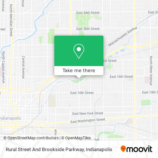 Mapa de Rural Street And Brookside Parkway