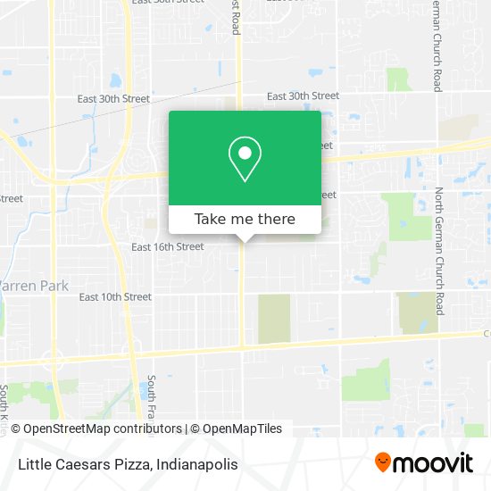 Little Caesars Pizza map