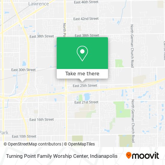 Mapa de Turning Point Family Worship Center