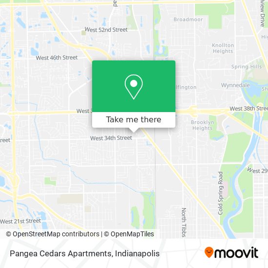 Pangea Cedars Apartments map