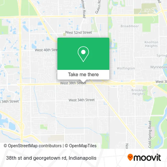 Mapa de 38th st and georgetown rd