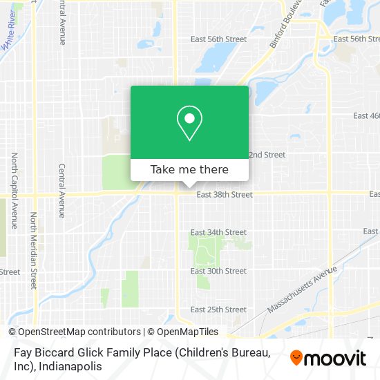 Fay Biccard Glick Family Place (Children's Bureau, Inc) map