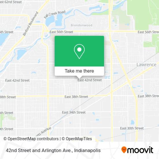 42nd Street and Arlington Ave. map