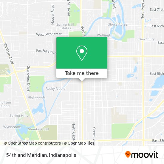 54th and Meridian map