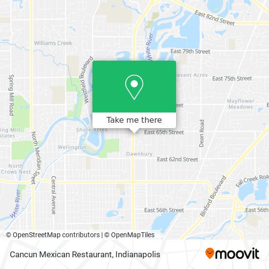 Cancun Mexican Restaurant map