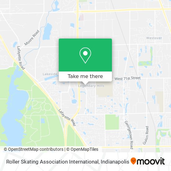 Mapa de Roller Skating Association International