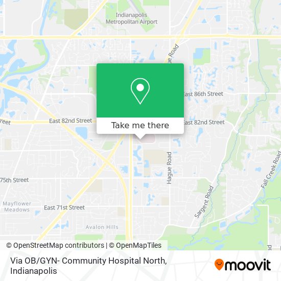 Via OB / GYN- Community Hospital North map