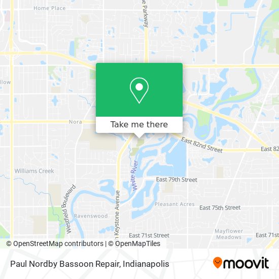 Mapa de Paul Nordby Bassoon Repair