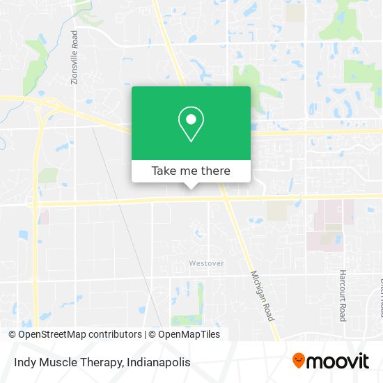 Indy Muscle Therapy map