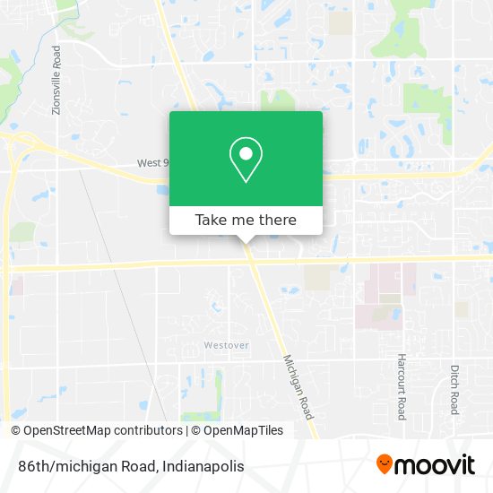 86th/michigan Road map