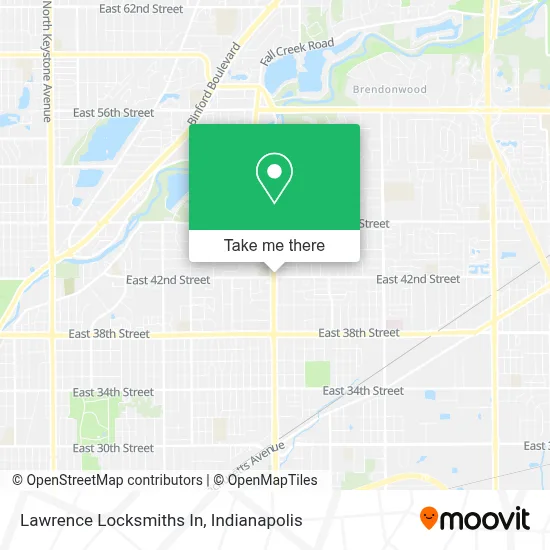 Lawrence Locksmiths In map