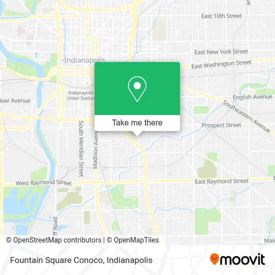 Fountain Square Conoco map