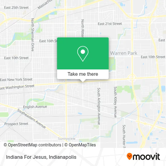 Indiana For Jesus map