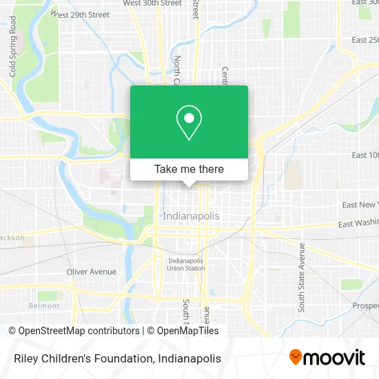 Riley Children's Foundation map